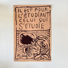 Load image into Gallery viewer, Original Student Protest Poster (1968)