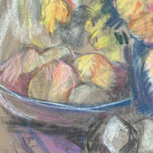 Load image into Gallery viewer, Large still life (vase of flowers with bowl of fruit)