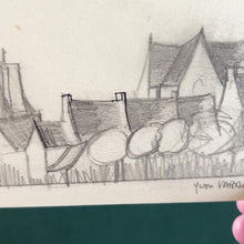 Load and play video in Gallery viewer, Drawing of a village by Yvon Labarre