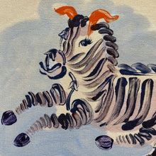 Load image into Gallery viewer, Small painting of a zebra