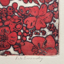 Load image into Gallery viewer, Detail of etching showing signature: Rita Briansky