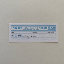 Load image into Gallery viewer, signed card listing the edition number