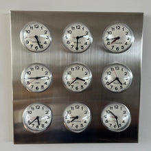 Load image into Gallery viewer, Karlsson 9 Time Zone Bubble Wall Clock

