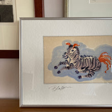 Load image into Gallery viewer, Small painting of a zebra
