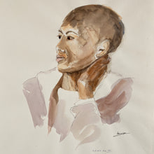 Load image into Gallery viewer, Portrait of woman in profile
