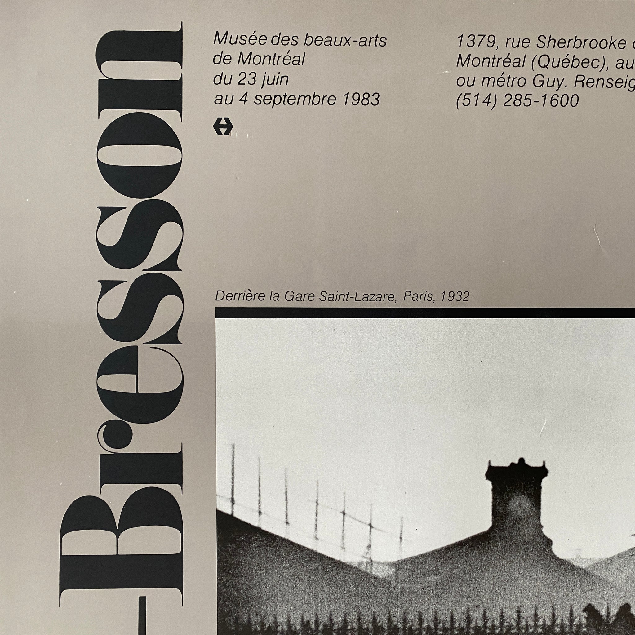 Henri Cartier Bresson 1983 Exhibition Poster