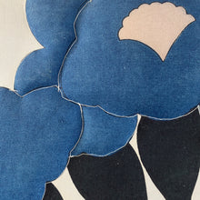 Load image into Gallery viewer, Large textile art: “Blue Iris” and “Red Iris”
