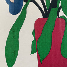 Load image into Gallery viewer, Large textile art: “Blue Iris” and “Red Iris”
