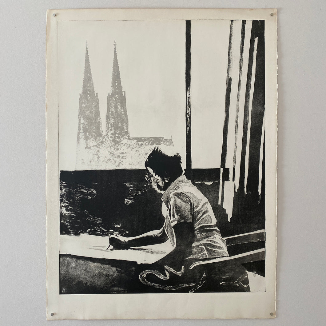 Cologne Cathedral / Self-portrait